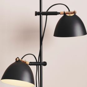 INGRA Stehleuchte 2-flammig verstellbar Hhenverstellbare Lampenschirme mit Gelenk.