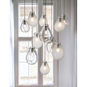 SOAP PLAIN Glas-Pendelleuchte Die tropfenfrmige Glasleuchte in klar und 