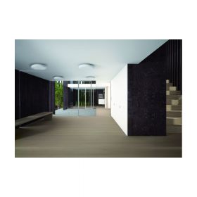 FORUM Flat round glass ceiling light Schlichte und geschmackvolle Leuchten zur Grundbeleuchtung.