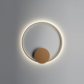 ANNAUX Filigrane Ring-Wandleuchte Bronze