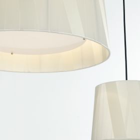 DRESS M2 pendant light with satin shade