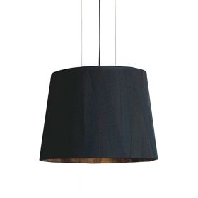 DRESS M2 pendant light with satin shade Schwarze Variante der Satin-Hngeleuchte.