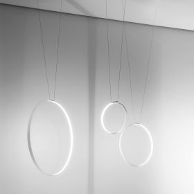 RINGS Ring LED design pendant light - vertical Ring LED Hngeleuchte vertikal gehngt.