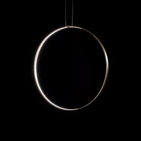 RINGS Ring LED design pendant light - vertical Ring-Leuchte aus Messing (bitte Anfragen).