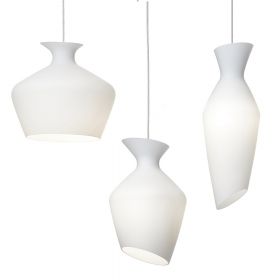 MALVSIA glass pendant light opal glass