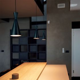 EASY SYSTEM 2-flame pendant Konischer Lampenschirm TIME.