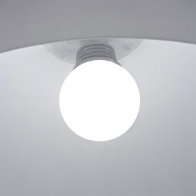 OCIO Extra groe Pendelleuchte in Wei Leuchtmittel wird mit Birnenfrmigen Diffusor verdeckt.