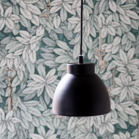 OHIO Small black pendant light Kleine Pendellampe mit 16 cm Durchmesser.