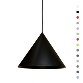 KONKO LIGHT Colored pendant light in cone shape