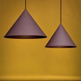 KONKO LIGHT Colored pendant light in cone shape Die konische Leuchte in 30 und 45 cm (Sparrow).