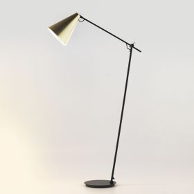 NIRA Movable floor lamp in black/gold