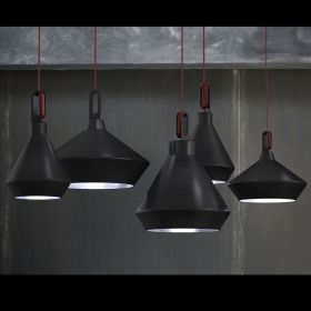 DRIYOS pendant light Blue Iron DRIYOS schwarz, Battsilber.