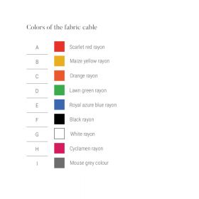 DRIYOS Pendelleuchte Blue Iron Viele farbige Textilkabel zur Auswahl.