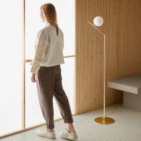 DAVOS Modern design floor lamp with glass globe