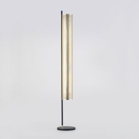 LILLIAN Design Bodenstehleuchte Messing/Schwarz