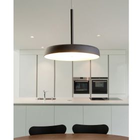 CLAVIO FLAT Design Pendelleuchte in Lavaoptik Hochwertige Esstischleuchte mit dimmbaren LED Licht.
