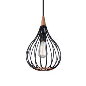 VAND pendant light with wire basket in industrial style