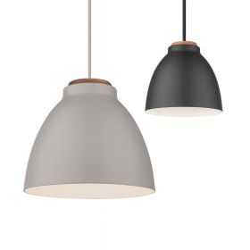 ALVAR Modern pendant light with metal lampshade