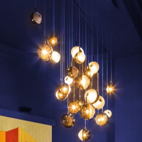 DARK & BRIGHT STAR Hochwertige Design Glasleuchte Wunderbares Arrangement der besonderen Glas Leuchte.