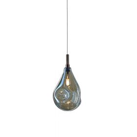 SOAP MINI Small high-quality glass luminaire Kleine dekorative Pendelleuchte mit glnzend blauem Glas.