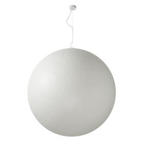 LUNA OUTDOOR Mond-Leuchte aus weiem Kunstharz Extra groe Kugel-Leuchte mit 120 cm Durchmesser.
