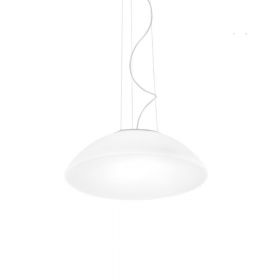 INFINITA pendant light with round opal shade