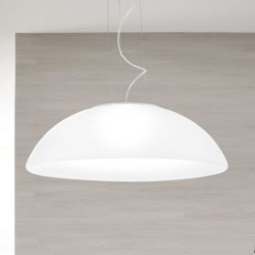 INFINITA pendant light with round opal shade