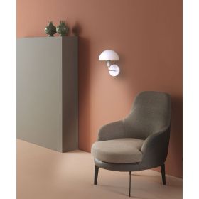 AMEDEO design wall light Formschne Wandleuchte aus Metall in gedeckten Farben.