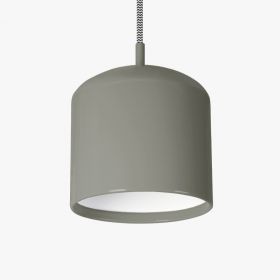 DUO Pendelleuchte in Betongrau oder Azurblau Pendelleuchte Betongrau und Wei.
