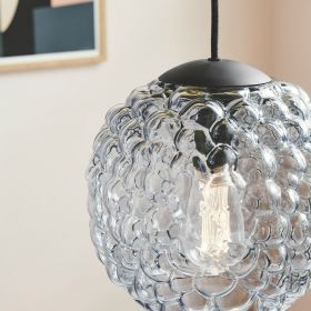 COPLAS Glas-Pendelleuchte Trauben oder Bubble-Glas der Pendelleuchte.