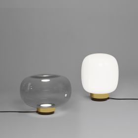 LEGÈR Glas-Tischleuchte mit LED in zwei Größen