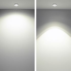 TET Flacher Aufbau-Spot dimmbar Abstrahlwinkel der Leuchte mit oder ohne Linse.