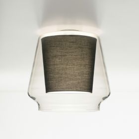 ALEVE design ceiling light with textile diffuser