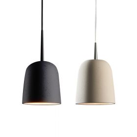 CLAVIO S design pendant light with ceramic shade