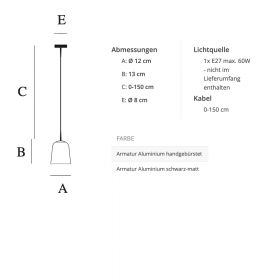 CLAVIO S Design Pendelleuchte mit Keramik-Schirm