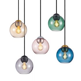 BACCIO pendant light with colored glass