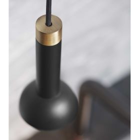 TORCH Elegant-minimalistische Pendelleuchte Schnes Messing-Element am Lampenschirm.