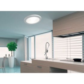Round, flat ceiling light - special offer Grundbeleuchtung von z.B. Kche und Treppenhaus.