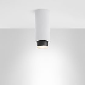 Dimmable LED spotlight in black and white