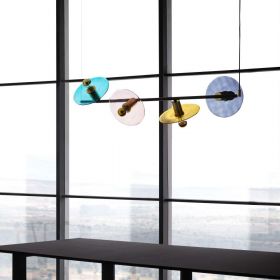 OHLALA design pendant light with colored glass