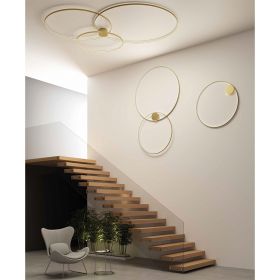 RINGS Ring LED Design Hngeleuchte Messing Wand- und Deckenleuchte aus der Serie.