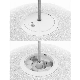 ICE BRIGHT Design Kugel-Pendelleuchte Aufhngung via Kabel.