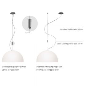 AIH High-quality glass pendant light