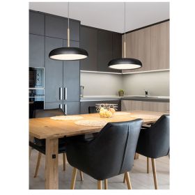 ZERIO Design Hngeleuchte Moderne Esstischleuchte Schwarz/Gold, dimmbar.