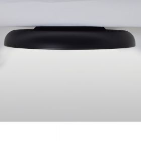 ZERIO Flat design ceiling light, dimmable Groe, helle und dimmbar Deckenlampe in Schwarz.
