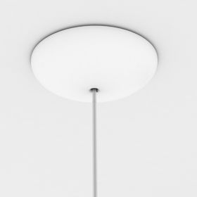 HIGH MOON globe pendant light matt white