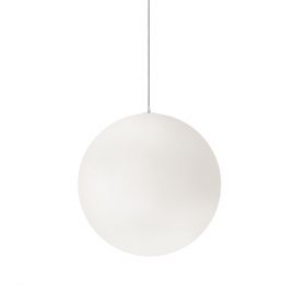 HIGH MOON Kugel-Pendelleuchte matt wei Groe Kugel-Hngelampe mit 60 cm Durchmesser.