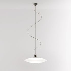 EXTRA Pendelleuchte aus gebogenem Opalglas