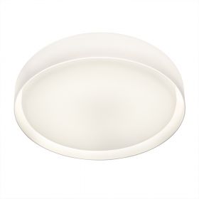 MINT round ceiling light opal glass and plastic