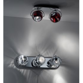 BELUGA COLOR 3-flame wall and ceiling light Wand- oder Deckenleuchte mit einstellbarem Licht.
